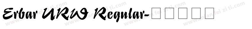 Erbar URW Regular字体转换